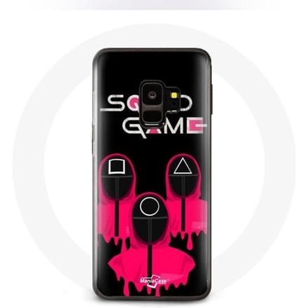 Case voor Samsung S9 plus Squid Game Masks vierkante driehoek en cirkel