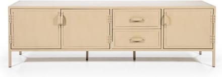 TV meubel Industrieel metaal 185 cm - zand | Eleonora