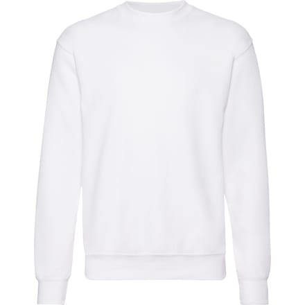 Fruit Of The Loom Heren Set-In Belcoro® garen Sweatshirt (Wit)