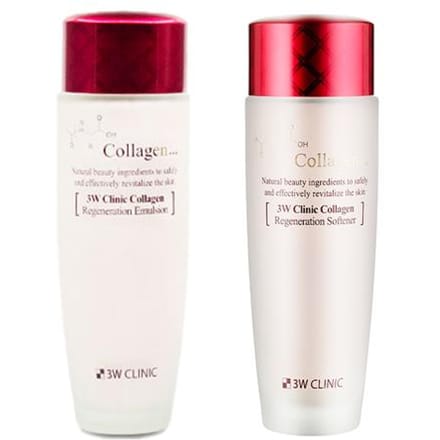 3W CLINIC Collagen Regeneration Softener 150ml, Emulsion 150ml (3 Options) #All white