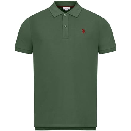 U.S. Polo Assn. heren basic poloshirt met korte mouwen en stretch
