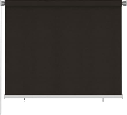 vidaXL - Rolgordijn - voor - buiten - 185(B)x140(H) - cm - HDPE - bruin