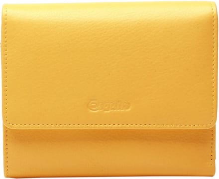 Esquire Leren Portemonnee Viktoria Flap Wallet Yellow Geel
