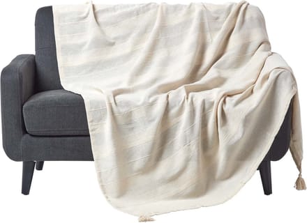Homescapes Rajput sprei, 100% katoen, naturel, 150 x 200 cm