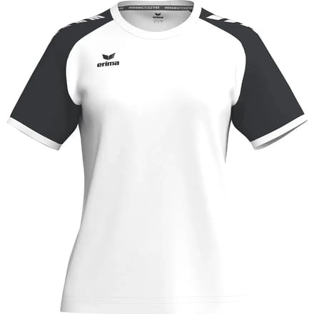 Erima Wings Shirt Korte Mouw Dames - Wit / Zwart | Maat: 38