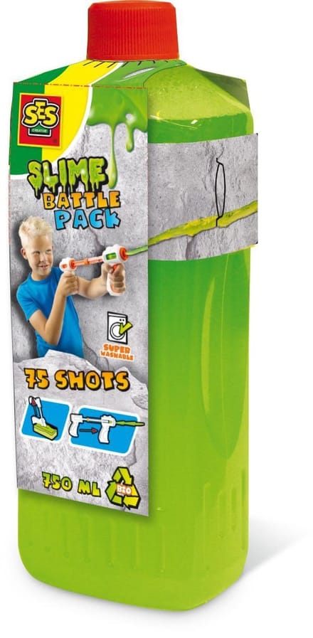 Slime battle navulling - Fluoriserend groen 750ml