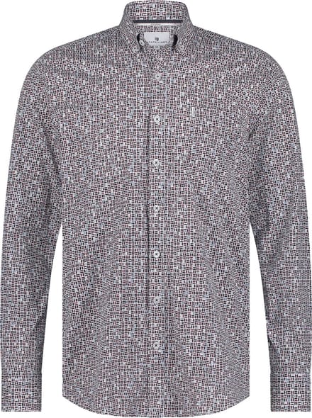 State Of Art Overhemd Print Multicolour - Maat M - Heren - Overhemden Casual
