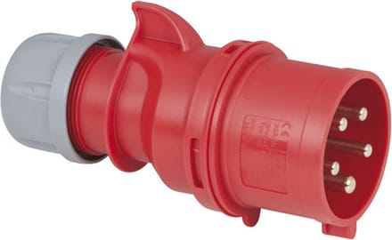 Stekker PCE 913221 CEE 32A 400V 5p Male Rood