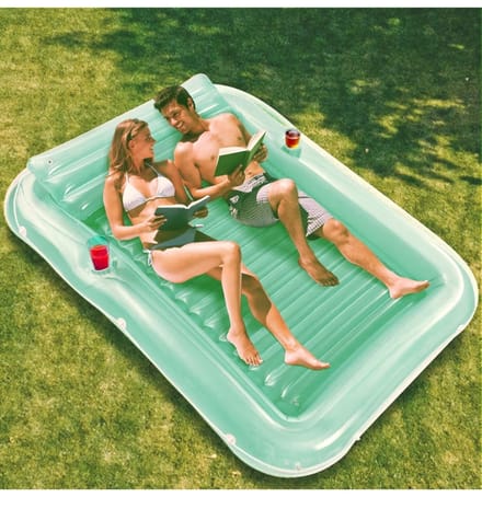 BIXc®- Opblaas Luchtbed, Opblaasbare ligbed, Camping opblaas ligbed.