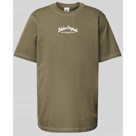 T-shirt met labelprint