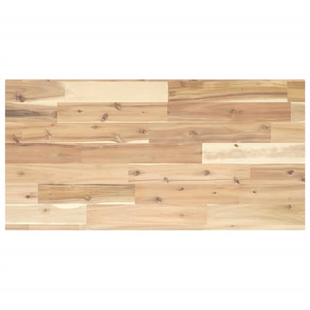 vidaXL - Wastafelblad - 80x40x2 - cm - onbehandeld - massief - acaciahout