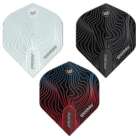 WINMAU Prism Alpha Solar Design Dart Flight Packs - 3 sets per verpakking (9 flights in totaal) (Plain Mixed)