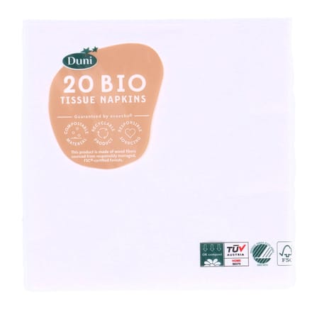 Servetten - Wit - 33x33 cm