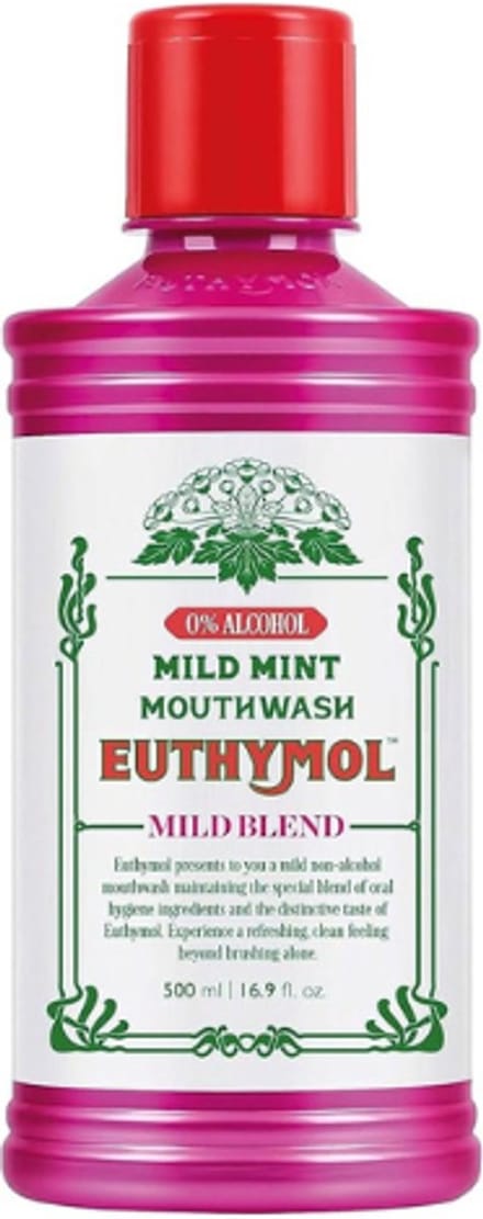 Euthymol Mondwater Mild Mint - 500 ml