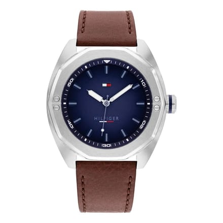 Tommy Hilfiger Shane 1792255 Horloge - Leer - Bruin - Ø 43 mm