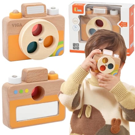 Viga Houten Camera - Kleuren en geluid - UNI
