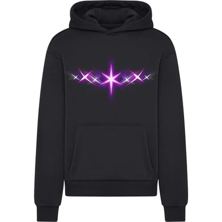 Mister Tee - Starlights Fluffy Hoodie/trui - M - Zwart