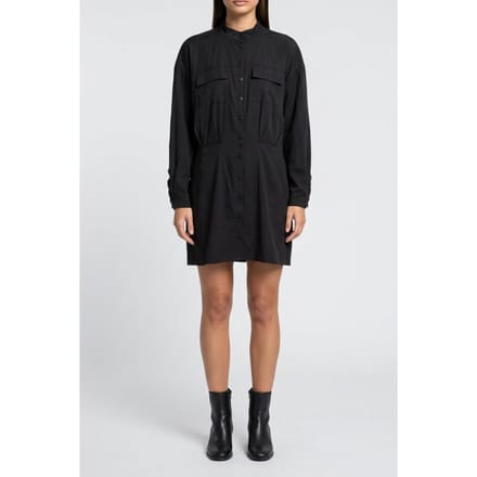 BA&SH Robe Crew Noir Maat: L | Blousejurken Outlet | Dames | Zwart