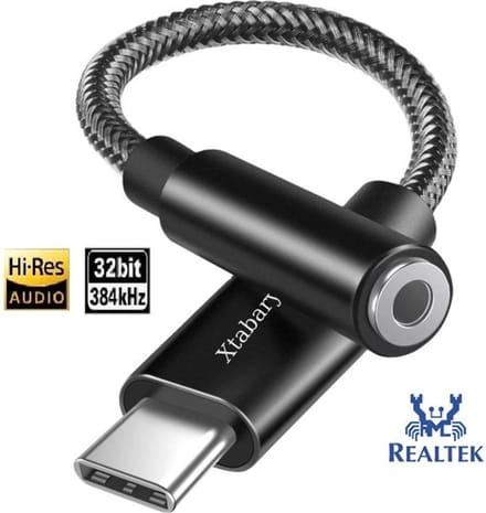 Xtabarya Hifi Audio Realtek DAC 3.5Mm Hoofdtelefoon Adapter Jack Audio Adapter