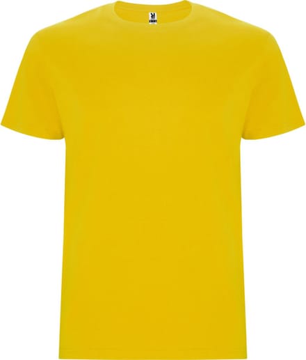 4 Pack T-shirts unisex met korte mouwen, 190 gram 'Stafford' Geel - S