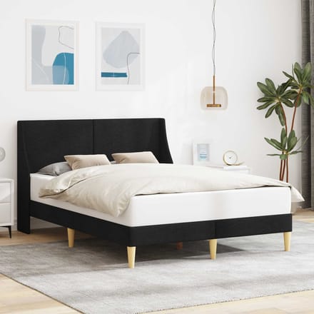 vidaXL - Bedframe - Effen - met - hoofdeinde - verbindingplaat