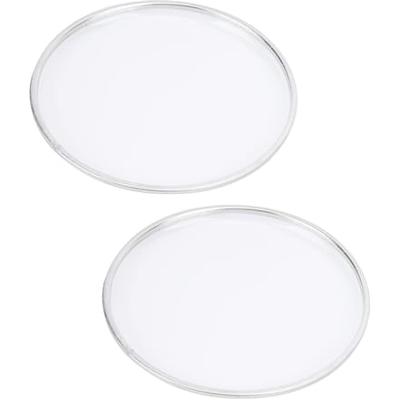 2 Pcs Peau de Batterie 8in Kit Pack Peau de Batterie Accessoire Professionnel Remplacement Polyester S0087Blanc white