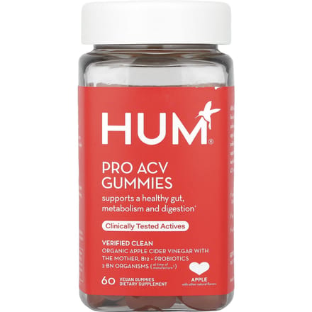 HUM Nutrition, Pro ACV gummies, pomme, 60 gommes véganes