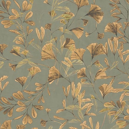 ELEGANTE BLADEREN BEHANG | Botanisch - Bruin Groen Goud - A.S. Création Anna D'Andrea