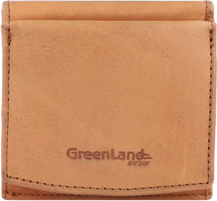 Greenland Nature Portemonnee RFID-bescherming Leder 10 cm - Dames - Horizontaal - cognac2