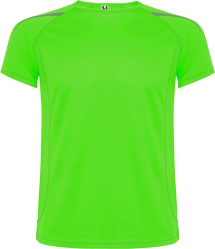 Sportshirt unisex Sepang merk Roly maat M Limoengroen