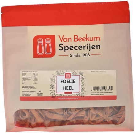 Van Beekum Specerijen - Foelie Heel - 360 Gram (hersluitbare stazak)