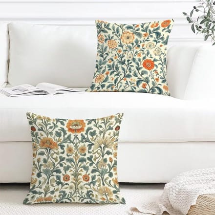 Bankkussens - Kussenslopen Decoratie - Woonkamer Decoreren - Waterdicht Fluweel - 65 x 65 cm - Wit
