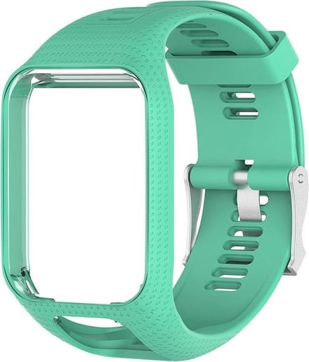 KELERINO. Siliconen bandje geschikt voor TomTom Runner/Spark modellen - Groen