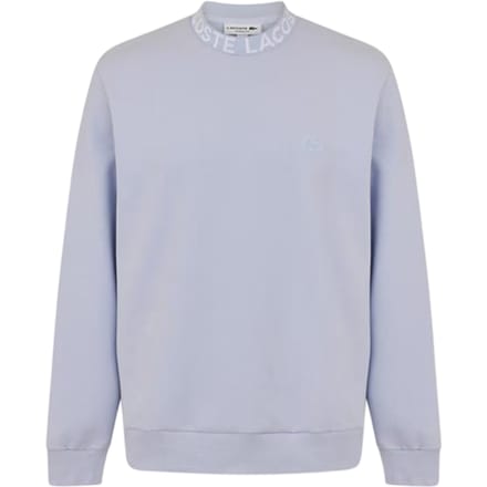 Lacoste Heren Sweatshirt met Opschrift Crew Hals (Lichtblauw)