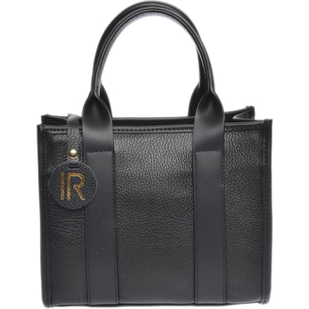 Isabella Rhea Zwart Rundleer Tas