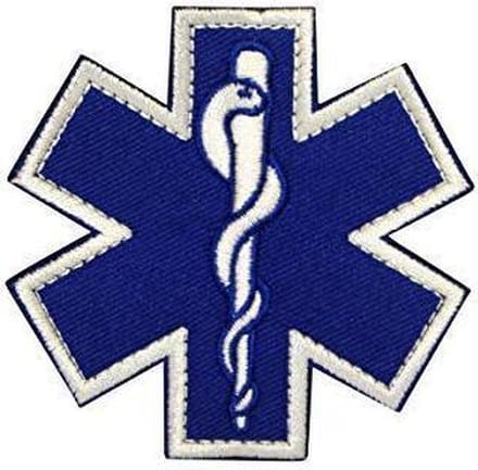 Militaire Molon Labe Star of Life Patch - 7 x 7 cm