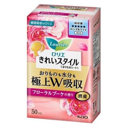 Kao - Laurier Kirei Style Super Absorption Lingerie Liner Romantic Rose 50 pcs