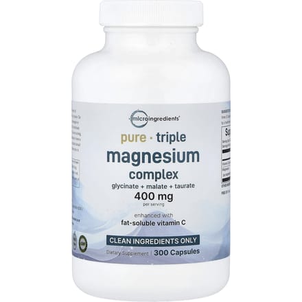 Micro Ingredients, Complexe de Magnésium Triple, 300 Capsules (133 mg par capsule)