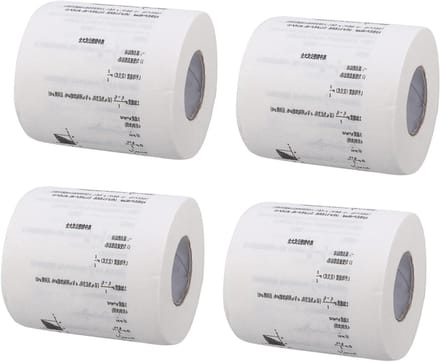 Toiletpapier met Formule - Papier Rollen - Decoratie en Gebruik - Uniek Formulepatroon - 4 Rollen - Wit