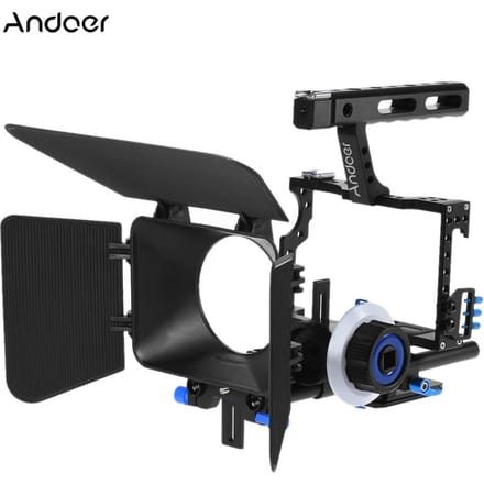 C500 Aluminiumlegering Camera Camcorder Video Cage Rig Kit Film Making System met 15mm Staaf