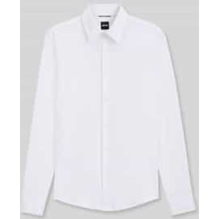 slim fit zakelijk overhemd met kentkraag