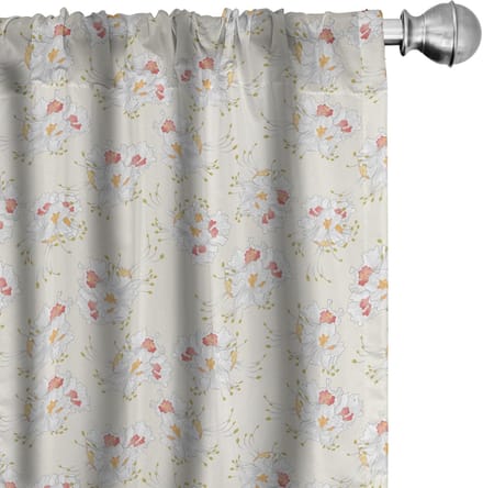 ABAKUHAUS Gordijnen – 2-delig 75x175 cm – Mikrofaser, halfdonker, Marigold