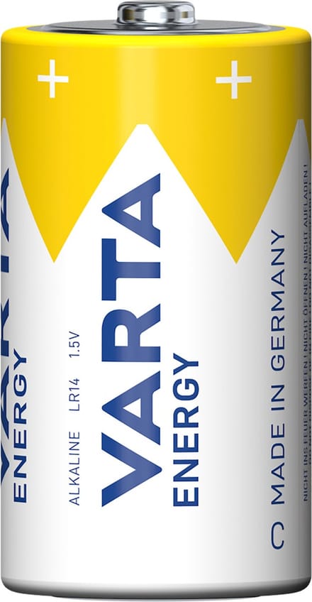 Varta Krachtige alkaline batterijen - LR14/C - 1,5 Volt - set van 2 stuks
