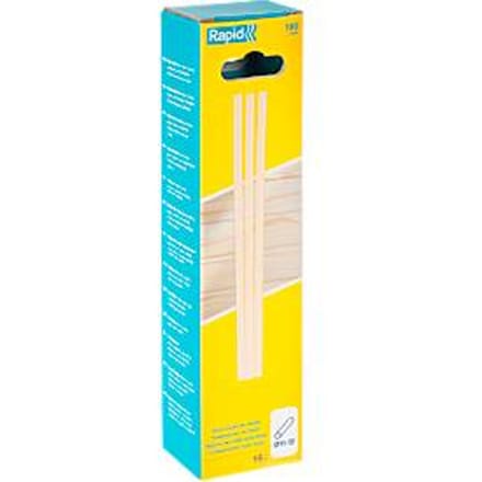Rapid lijmsticks hout, 12 x 190 mm, transparant, oplosmiddelvrij, 16 stuks