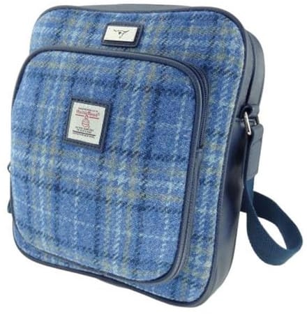 Unisex Schoudertas van Harris Tweed met 2 Compartimenten