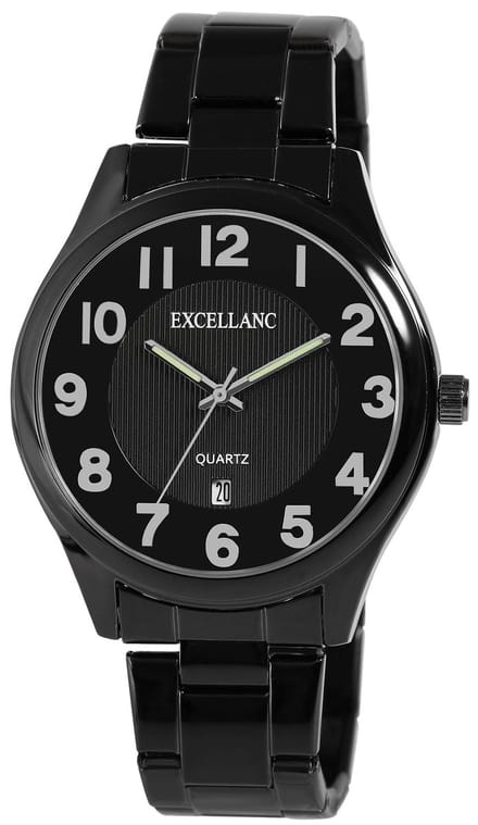 EXCELLANC Herenhorloge metaal Mineralglas
