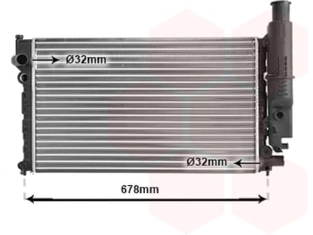 Van Wezel - RADIATOR VOOR PEUGEOT 405 1987-1997 1300J1