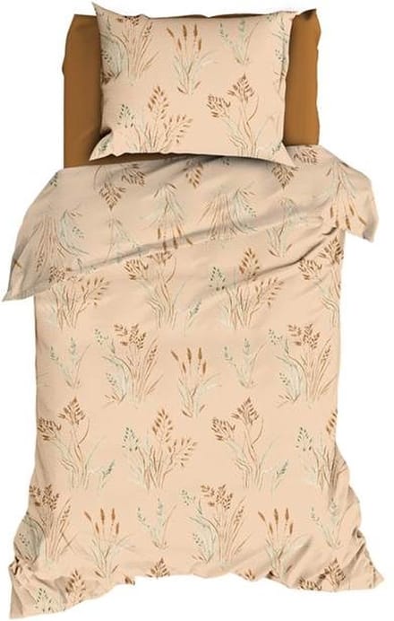 Romanette Les Alpes Dekbedovertrek - Eenpersoons - 140x200/220 cm - Peach/Terra