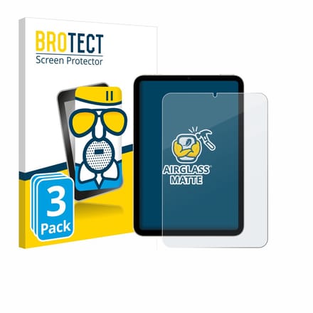 BROTECT - Screenprotector voor Apple iPad Mini 7 WiFi 2024 - Folie Beschermfolie Beschermglas matte 3 Stuks