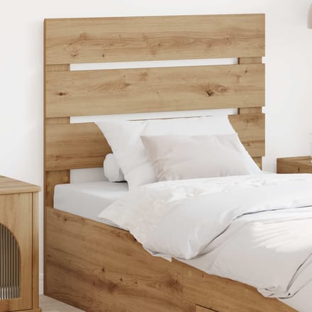 vidaXL - Hoofdbord - Artisan - Eiken - Bewerkt - hout